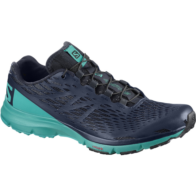 Salomon Singapore Womens Running Shoes - XA AMPHIB W Turquoise/Navy | 72413-HCSP